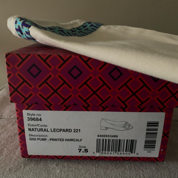 NIB TORY BURCH GIGI PUMP - LEOPARD PRINTED HAIRCALF 7.5 - Picture 8 of 9